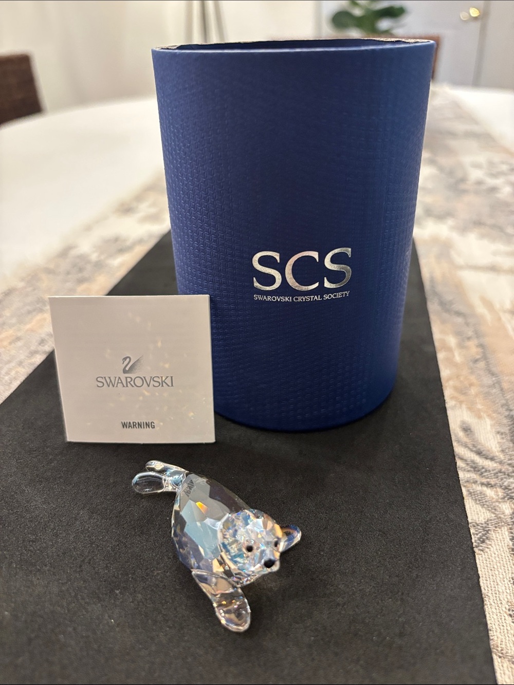 Swarovski crystal baby seal 2012 event piece